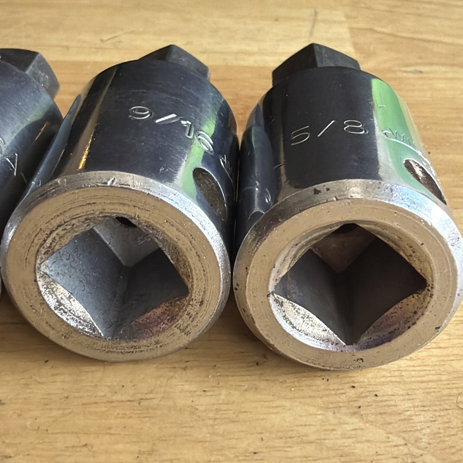 Williams SAE Hex Bit Driver Socket Set 1/2″ Drive 1/4″ to 5/8″ 6pc USA READ!
