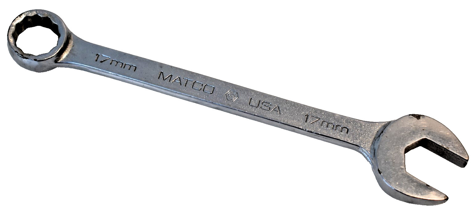 Matco Tools USA WM17C2 17mm Metric Combination Wrench 12 Point Chrome