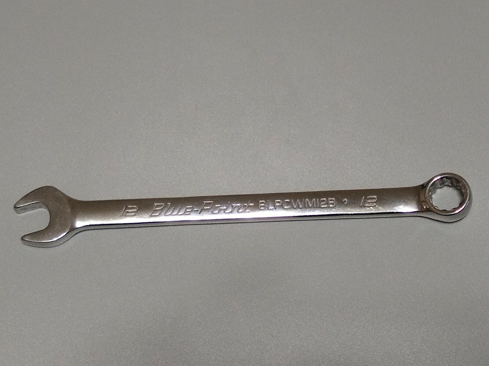 BLUE POINT BLPCWM12B, 12MM. COMBO WRENCH, 7.25″ LONG. 12 POINT. *GLOSSY FINISH*