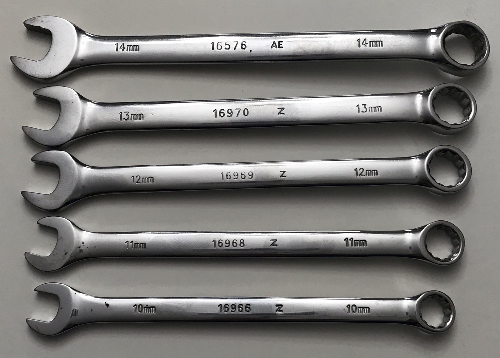 Craftsman 5 pc Combination Metric Wrenches 10mm-14mm evolv 12 point
