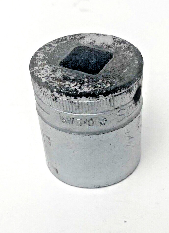Snap On SW340-1/2 1-1/16” Shallow Socket 1/2” Drive 12 Point Flank Drive USA