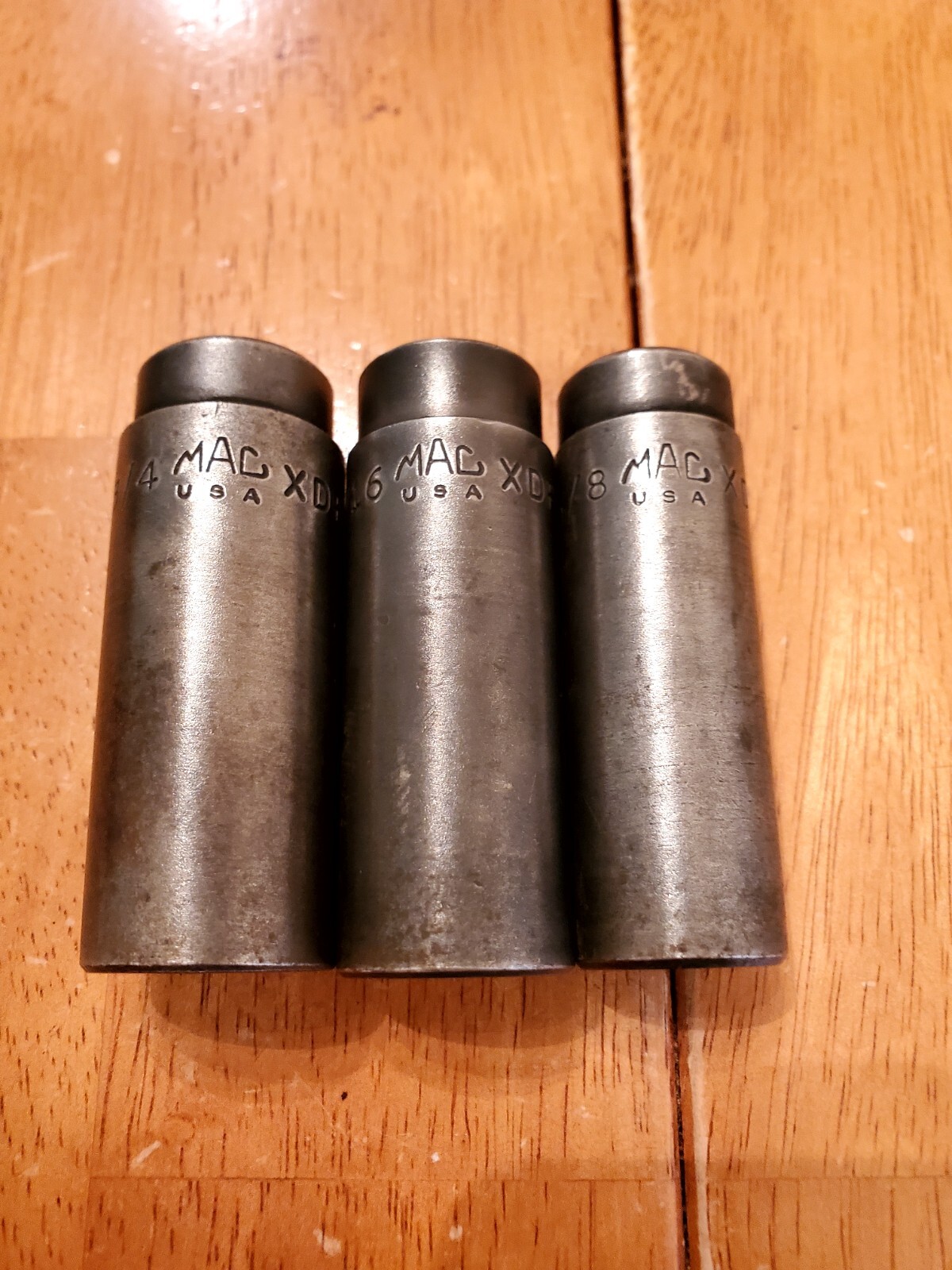 Mac Tools 3/8 Drive 5/8 11/16 3/4 6PT Deep Impact Sockets Lot Of 3