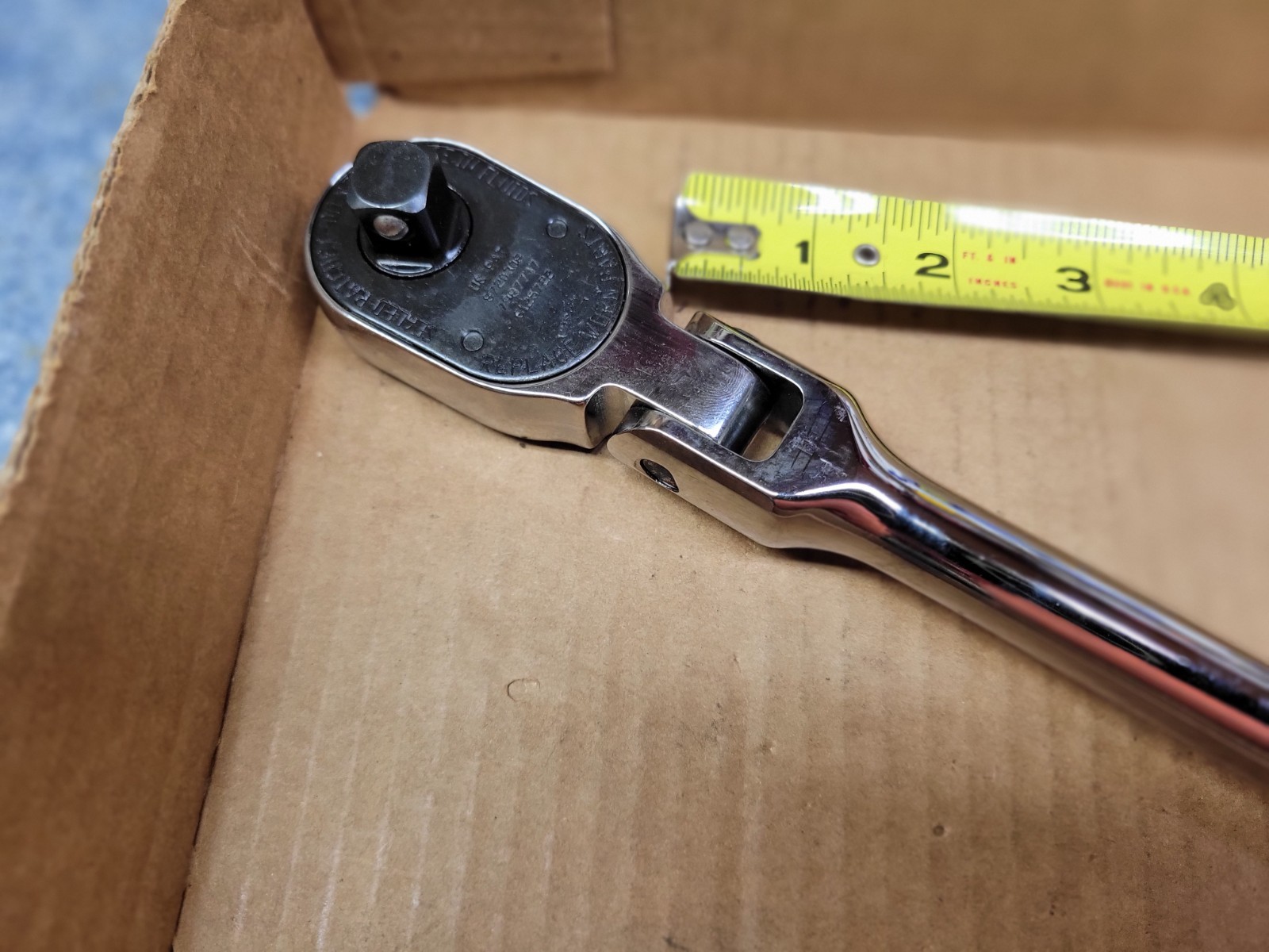 Snap-on USA 1/2″ Drive 100 Year Gray Hard Handle Flex Head Ratchet No SHFD80A