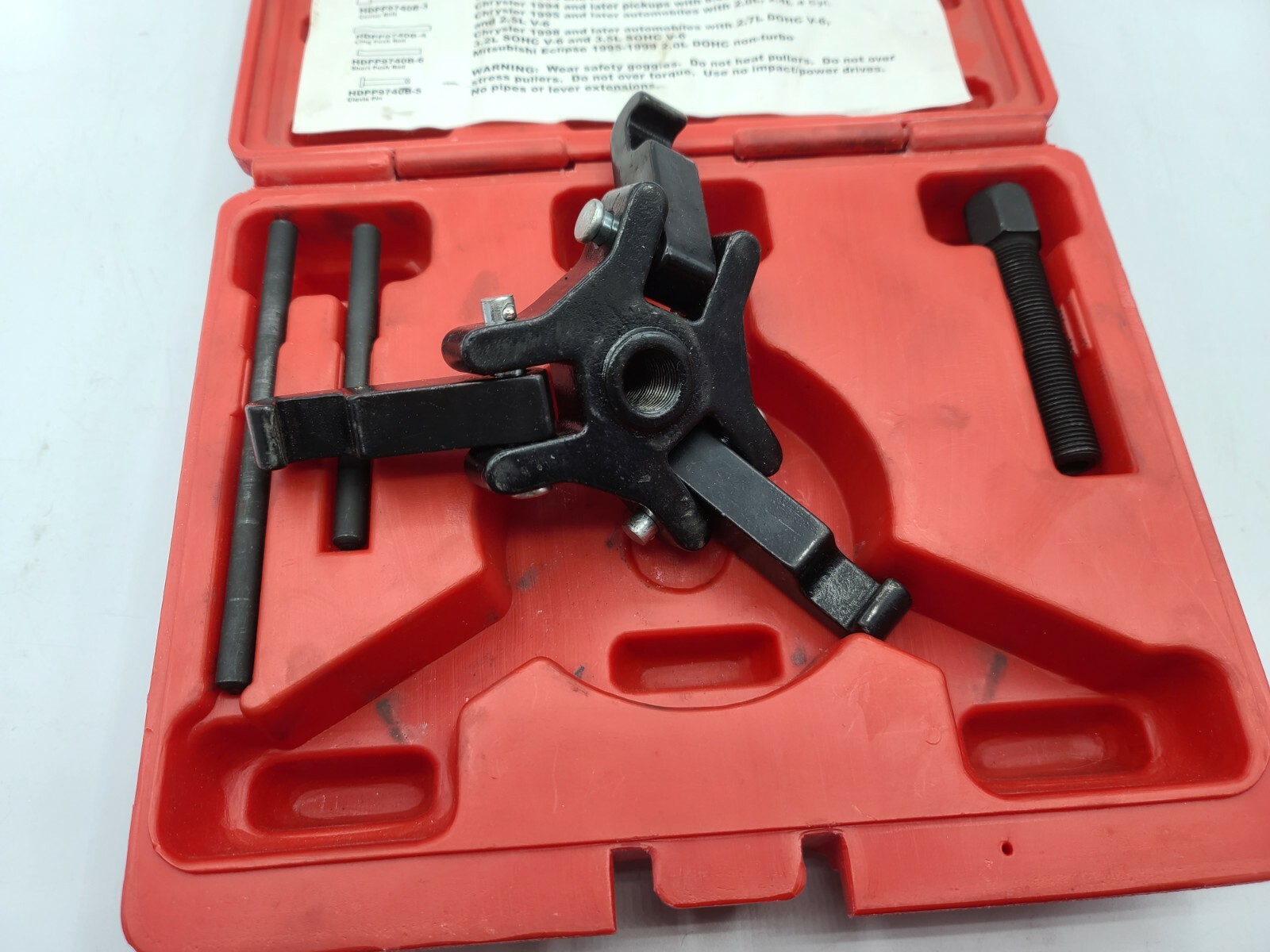 Mac Tools Harmonic Pulley Puller with 2 Push Rods HDPP9740B -USED- TT595