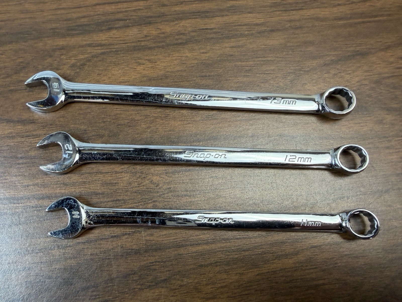 Snap-on Tools OEXM110A, OEXM120A, OEXM130A 11mm 12mm 13mm Combination Wrench Set