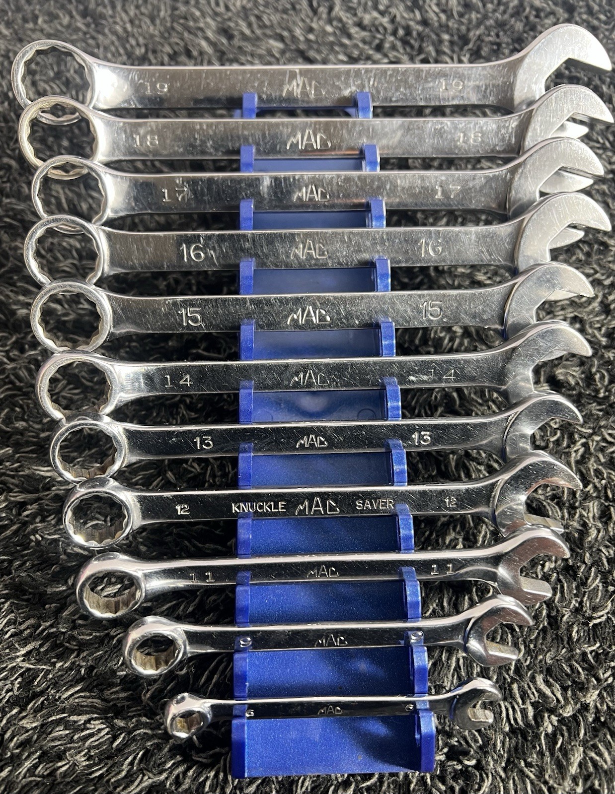 MAC Tools 11pc 6mm + 9mm + 11mm – 19mm Metric 12pt Combo Wrench Set