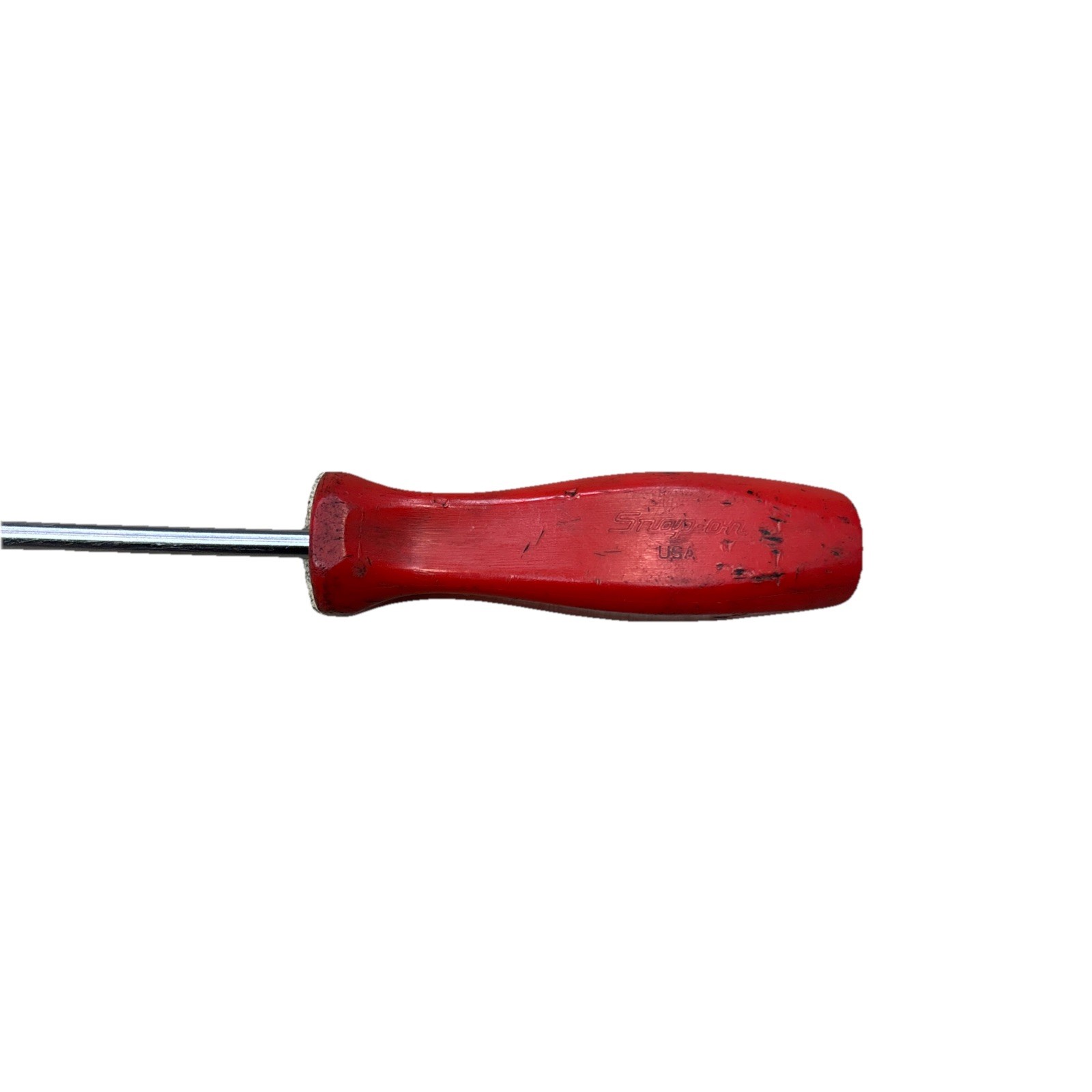 Snap On Tools Flathead Red Hard Plastic Handle Screwdriver