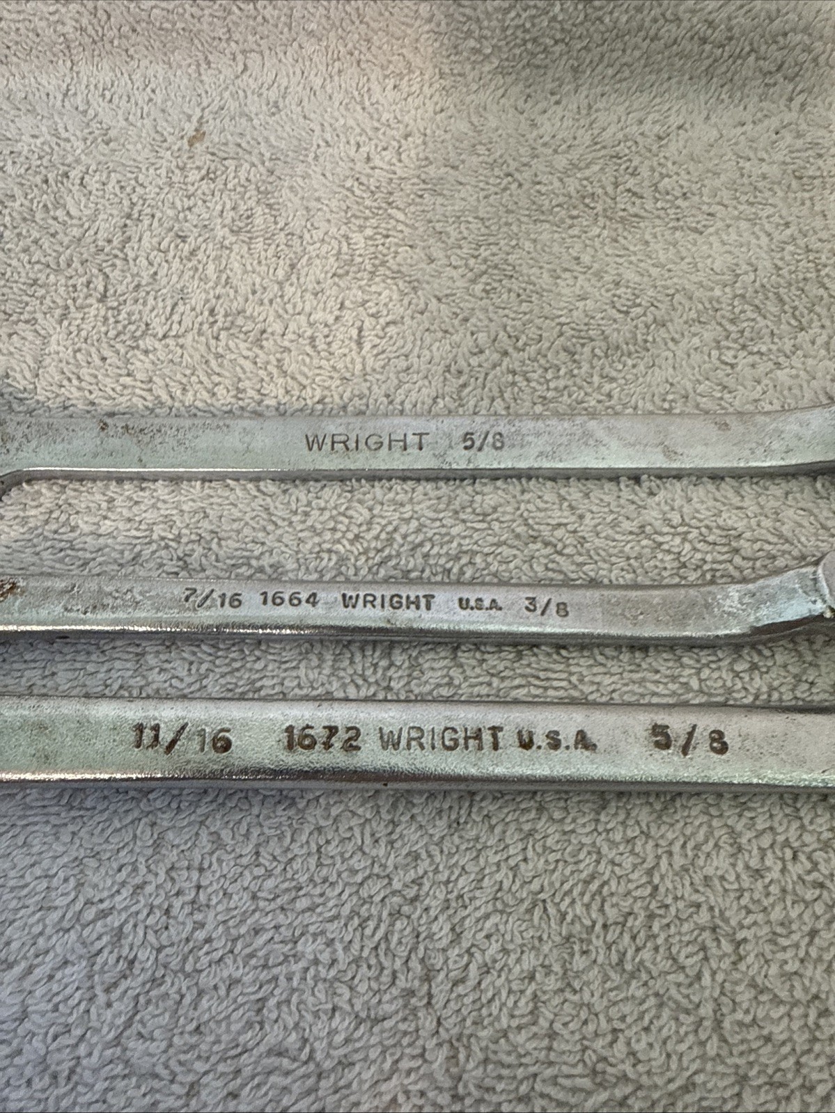 Lot Of Wright Tool Wrenches 2 Box 11/16, 5/8 & 7/16, 3/8 1 Combo 5/8 SAE USA