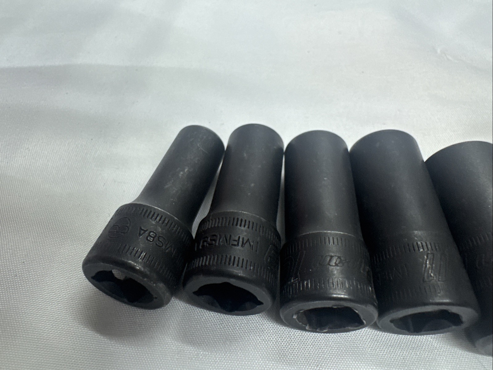 Snap-On 12PC 3/8″ Drive 6PT Metric Deep Impact Socket Set (8-16mm) USA🇺🇸