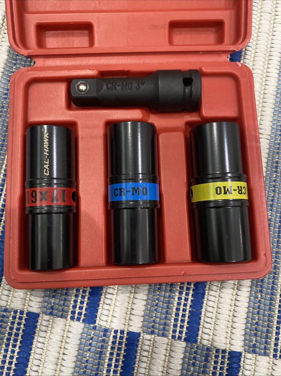 4PC 1/2″ DR FLIP LUG NUT IMPACT SOCKET SET METRIC/SAE MAG WHEEL Thin Wall TAIWAN
