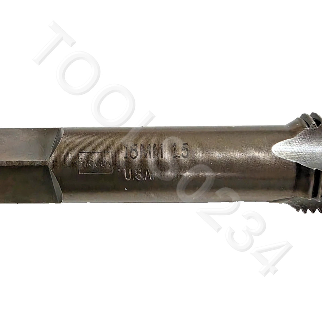 M18 X 1.5 Plug Hand Tap Irwin 1759 ZR Metric 18MM RH Carbon Steel 4FL USA 1.50