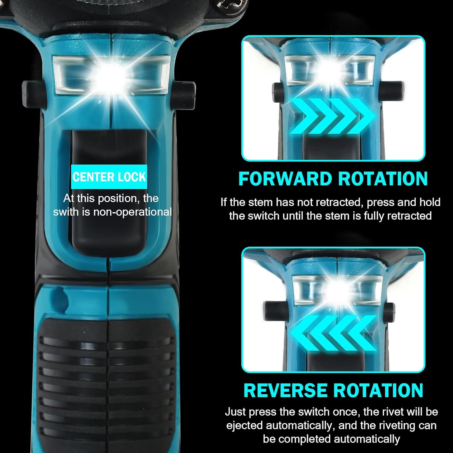 Cordless Rivet Gun Tool Compatible with Makita 18V Battery(No Battery),…