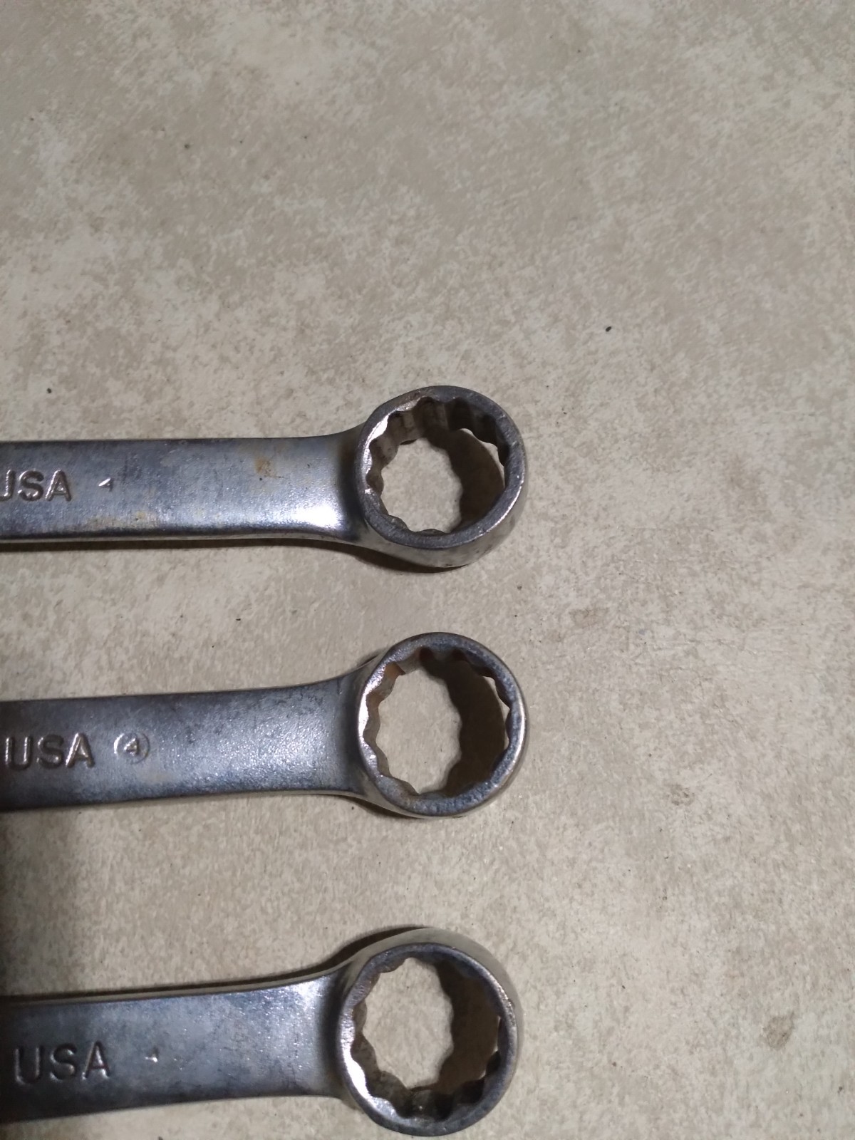 6-Blue Point Metric 12 Point Combination Wrenchs USA BOM14,15,16,17,18,19