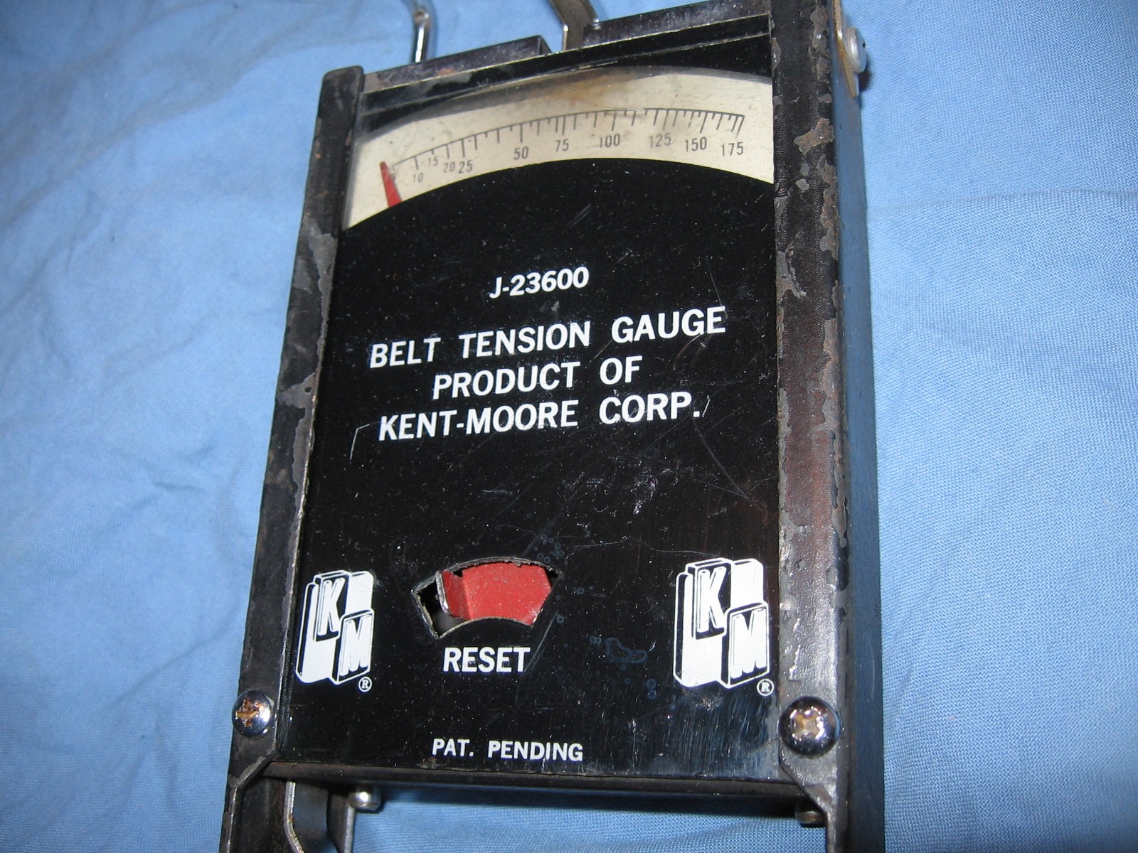 KENT MOORE BELT TENSION GAUGE J-23600 DEALER SHOP TOOL MADE IN USA GM AMC FORD