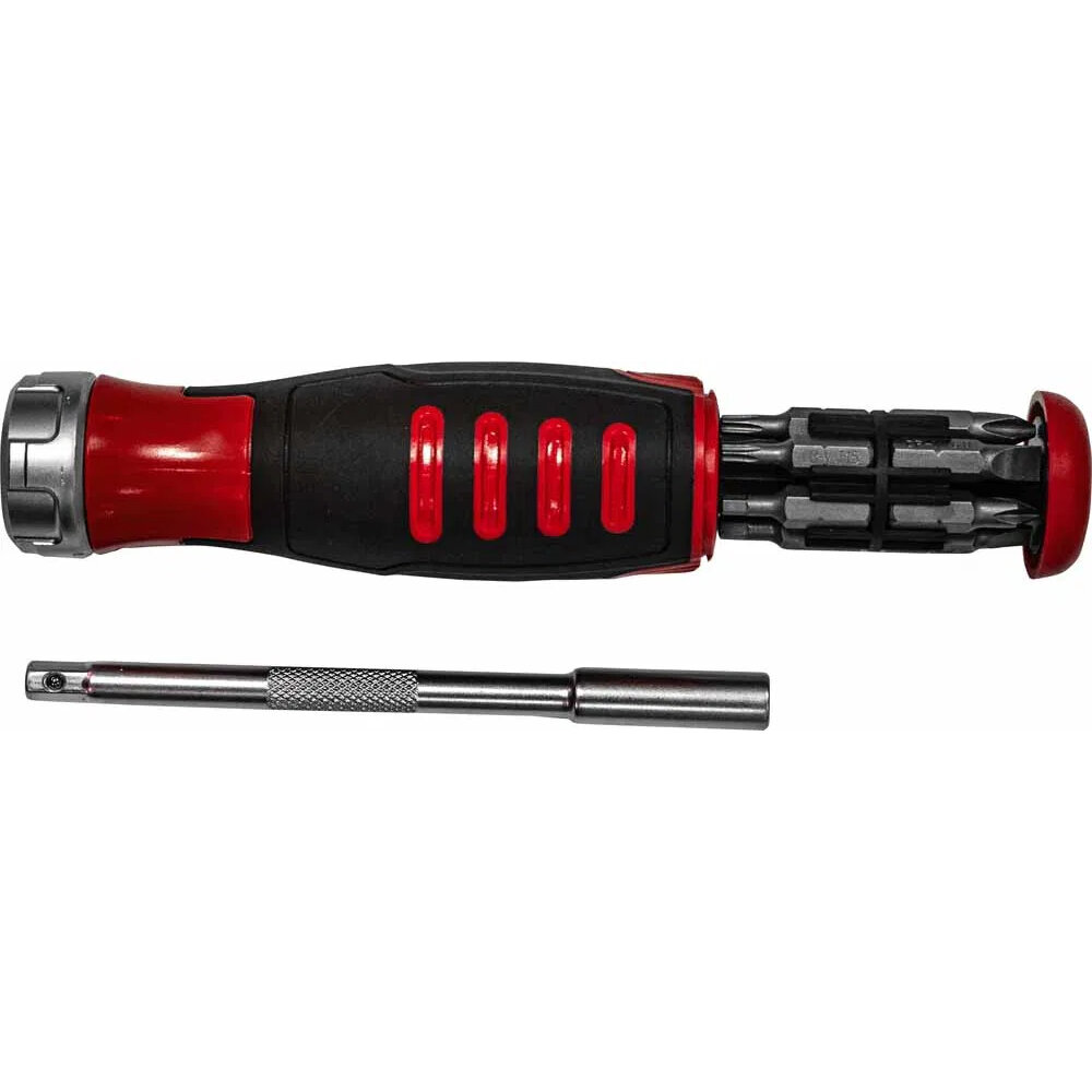 Ratchet 3-Mode Screwdriver 13 Pc 220mm Total Shaft Length Powerhand SIN-900.0200