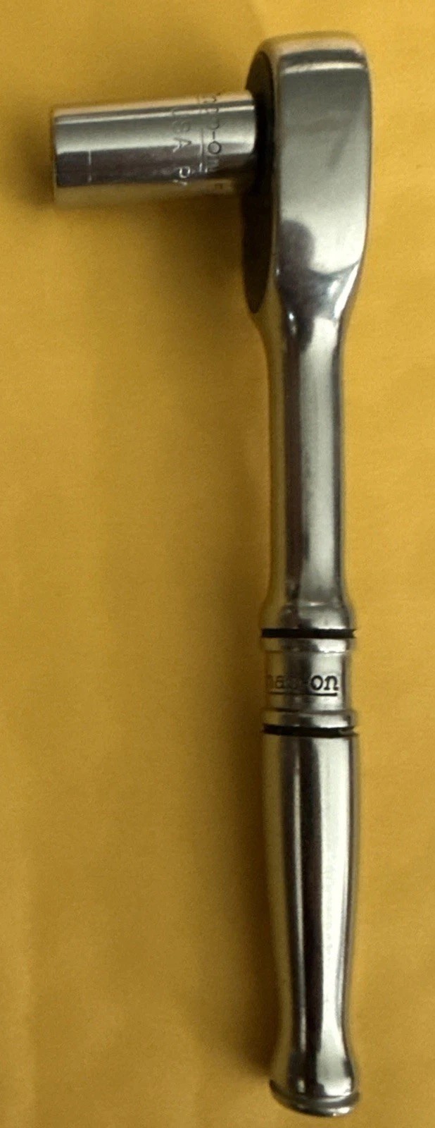 Snap On 1/4″ Ratchet TM 70 B and 5/16” Socket TMD 10. Nice Tool w/Chrome. USA