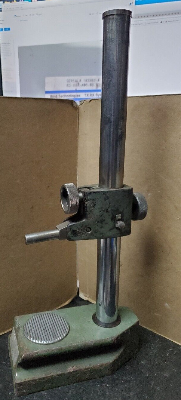 Mitutoyo Check Stand 519-109 Serrated Anvil, old style, works well ugly paint