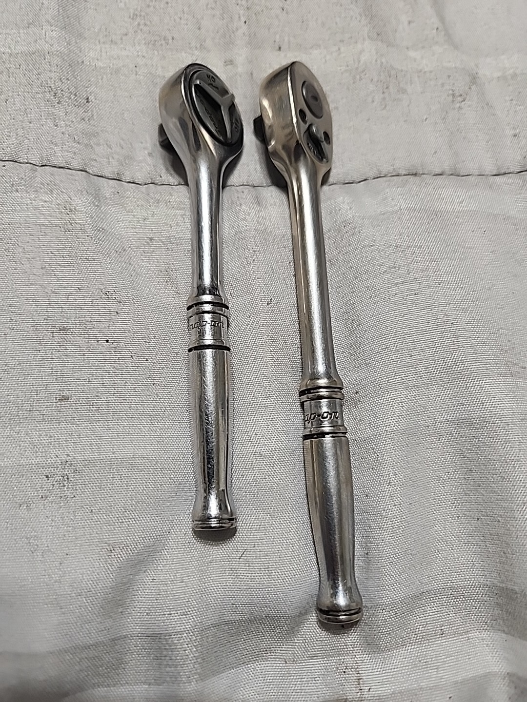 Lot 2 Snap On TM75A TM739 1/4″ Ratchet Long Handle and Short Handle USED