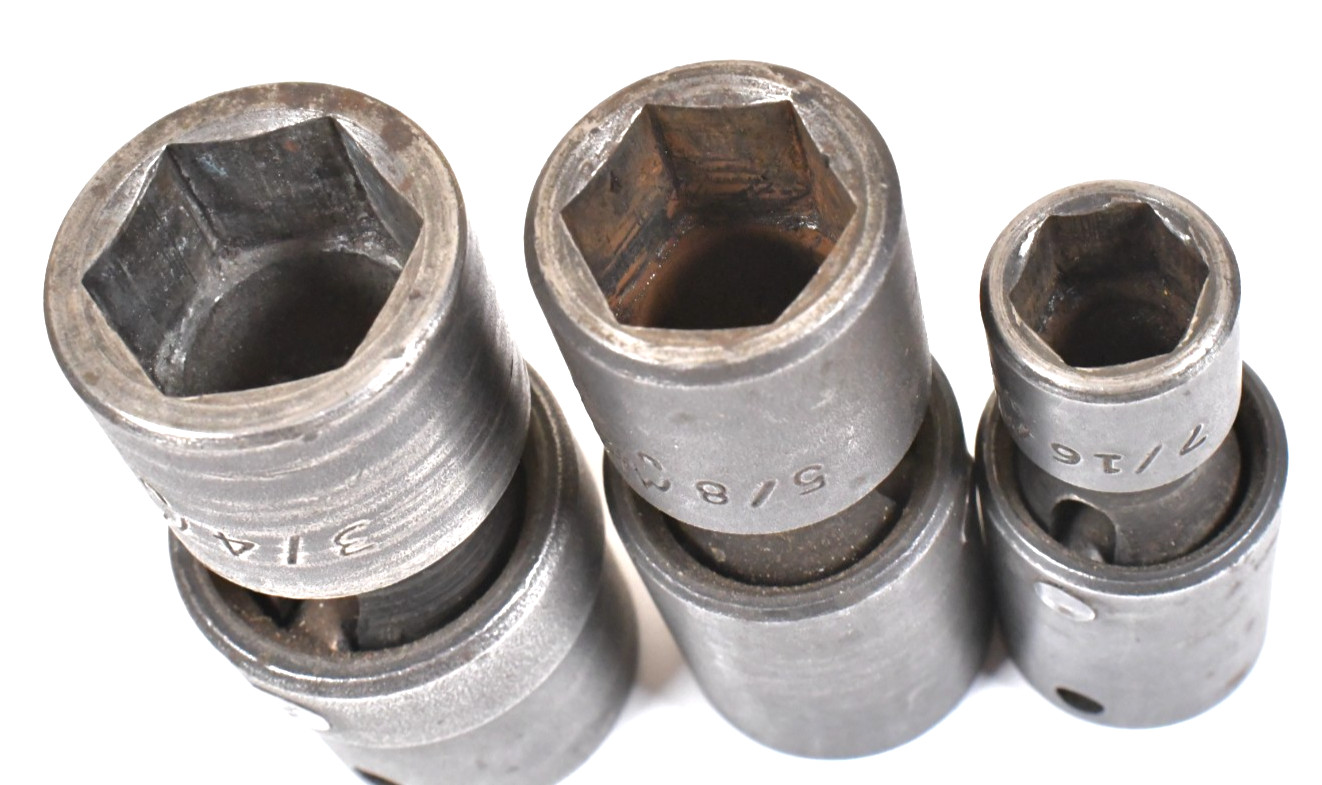 2x MAC Tools 1/2″ Inch Drive 6-Point Hex Flex Impact Sockets 3/4″ & 5/8″ + Bonus