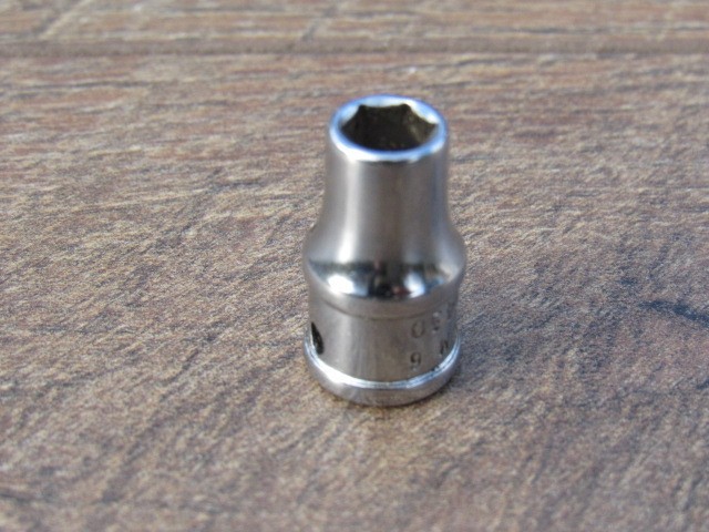 SNAP ON 6MM TMM6 1/4″ DRIVE METRIC 6 PT SHALLOW CHROME SOCKET 6 MM TMM UNDERLINE
