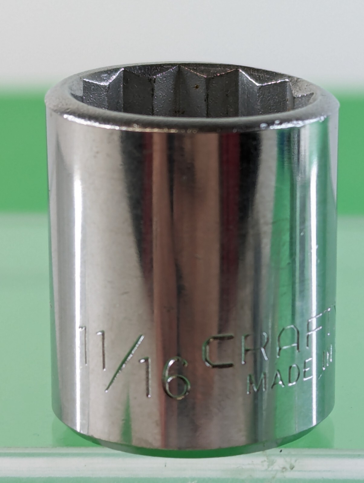 Craftsman USA 11/16″ 12 Point 3/8″ Drive Shallow Socket 44336 EE Series