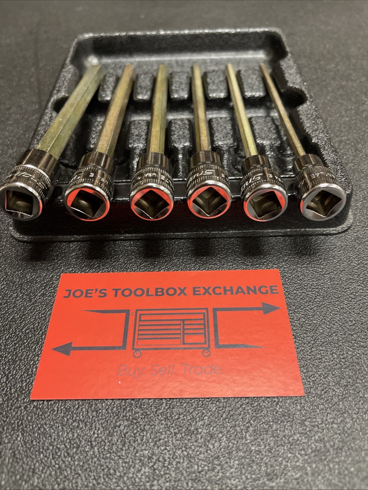 Snap-On Tools USA 6pc 3/8″ Drive METRIC Long Hex Bit Socket Set 206EFAML