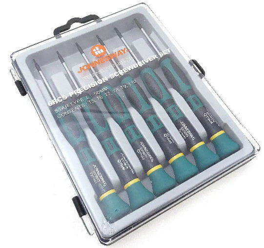 Jonnesway D3750T08S 8 Pcs Precision STAR Screwdriver Set T5-T20
