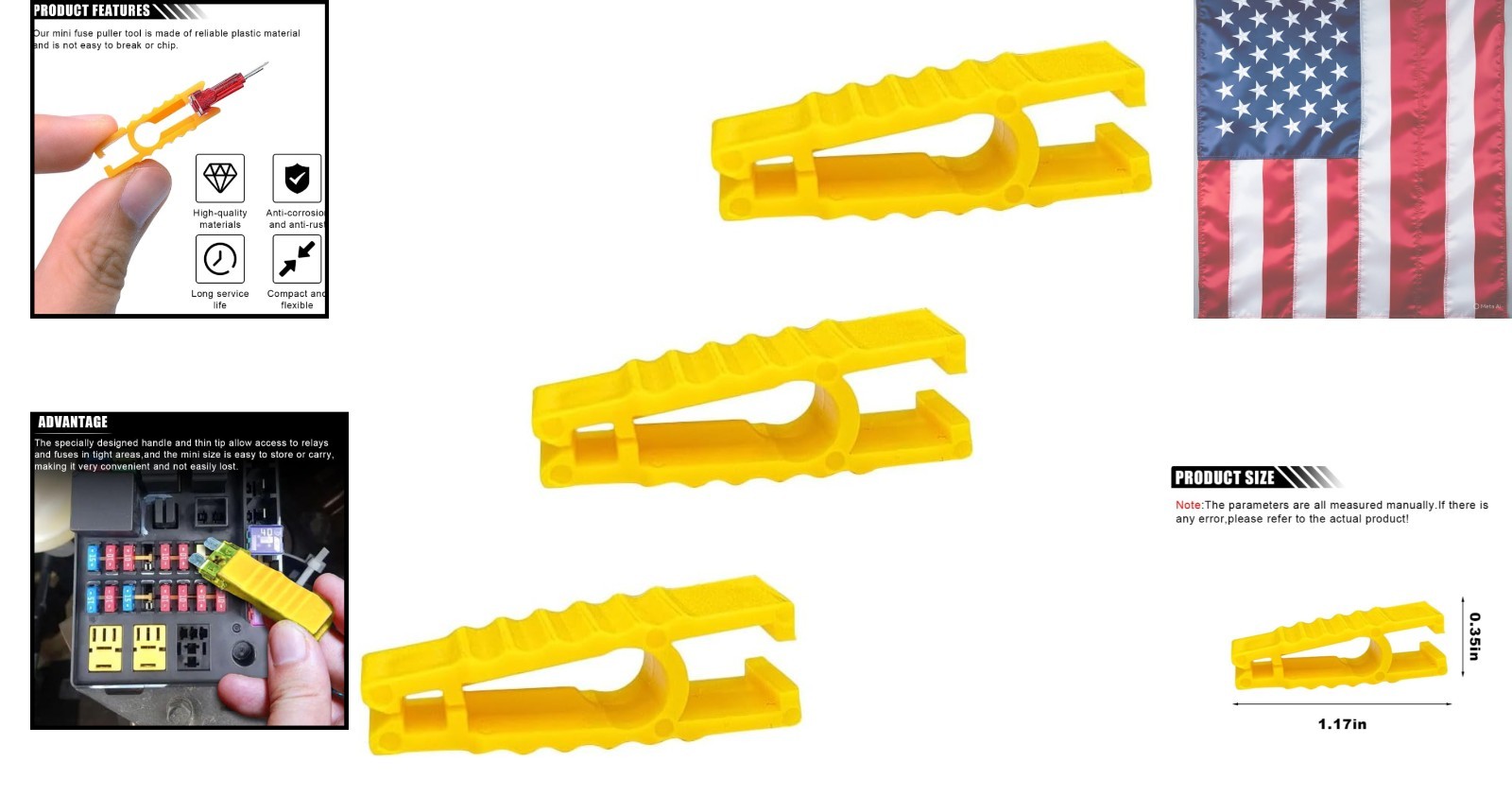 Fuse Puller Tool, Extraction Tool, Plastic Fuses Remover, Maintenance Accesso…