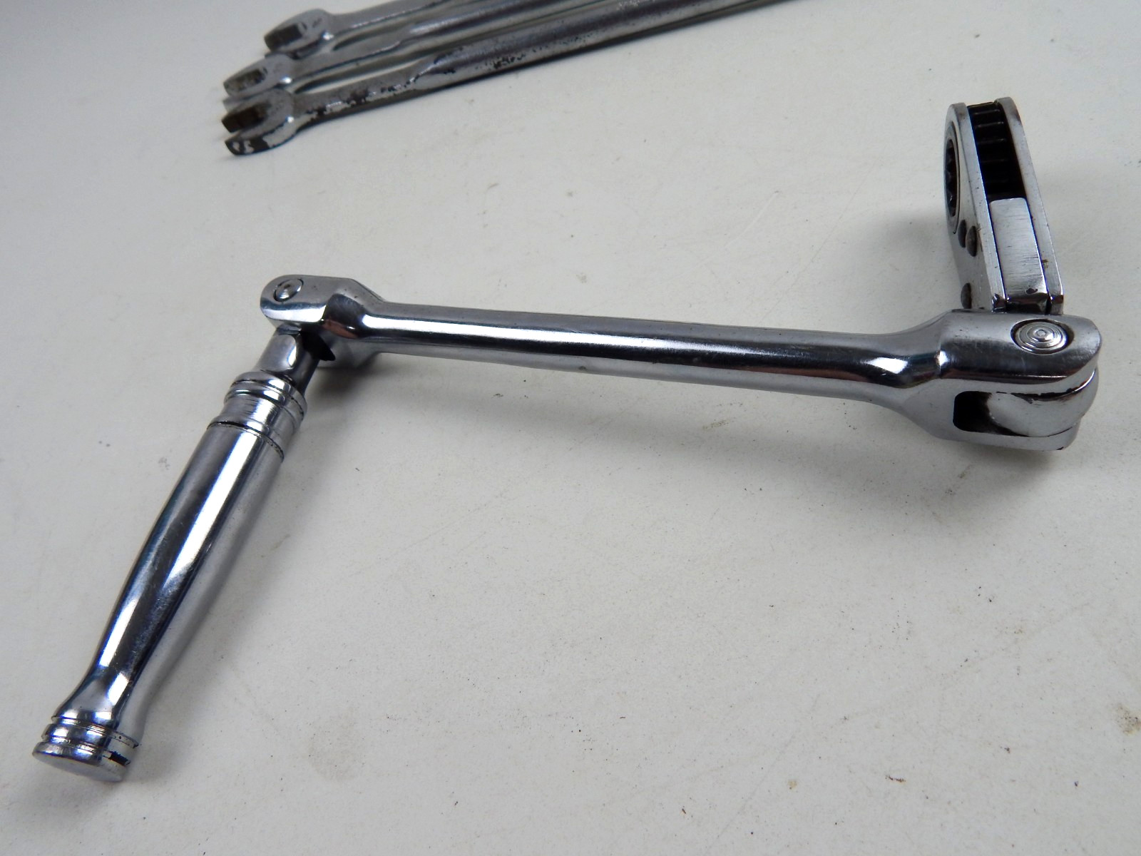 Snap‑On WAM‑18FL 18mm Flex Alignment Ratchet & OH Wrenches 3/4″ 13/16″ 7/8″