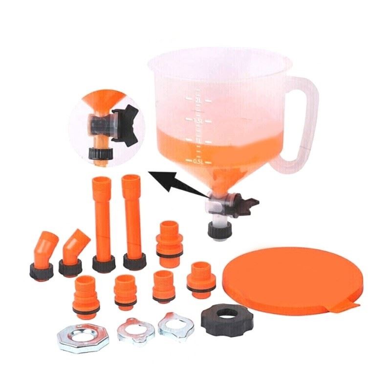 Coolant Funnel Kit Radiator Spill Frees Funnel Auto Coolant Flushes for Winter