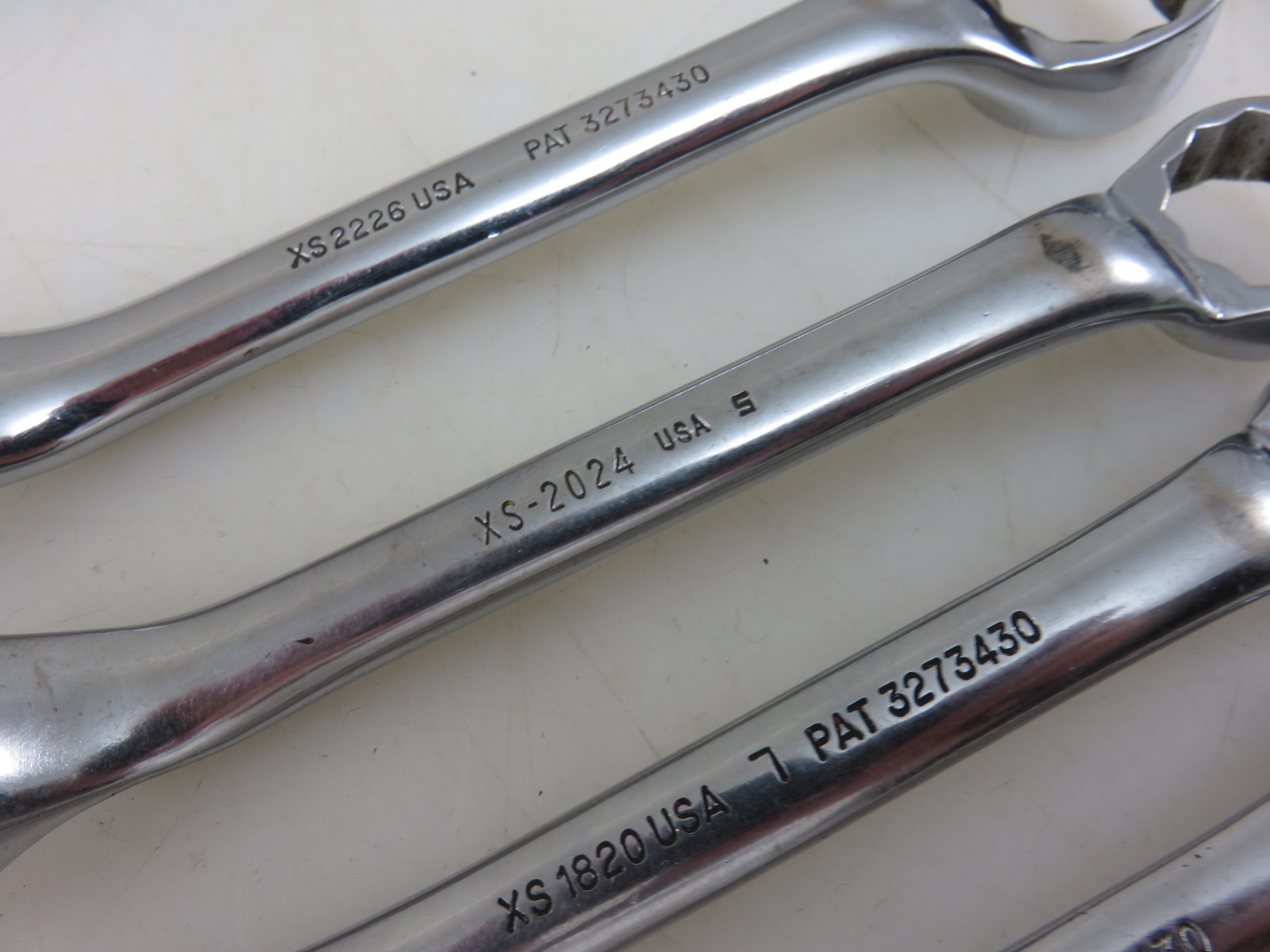 Snap-On XS Series SHORT 10° Offset Box End Wrench 8pc Set 3/16″-13/16″ 12pt