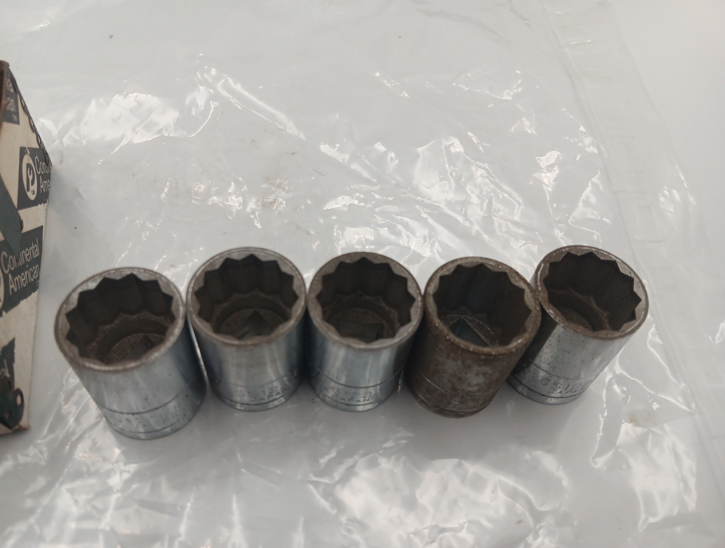 SS122J 1/2″ Drive 25/32″ Shallow Socket 12 Point Japan Lot of 5