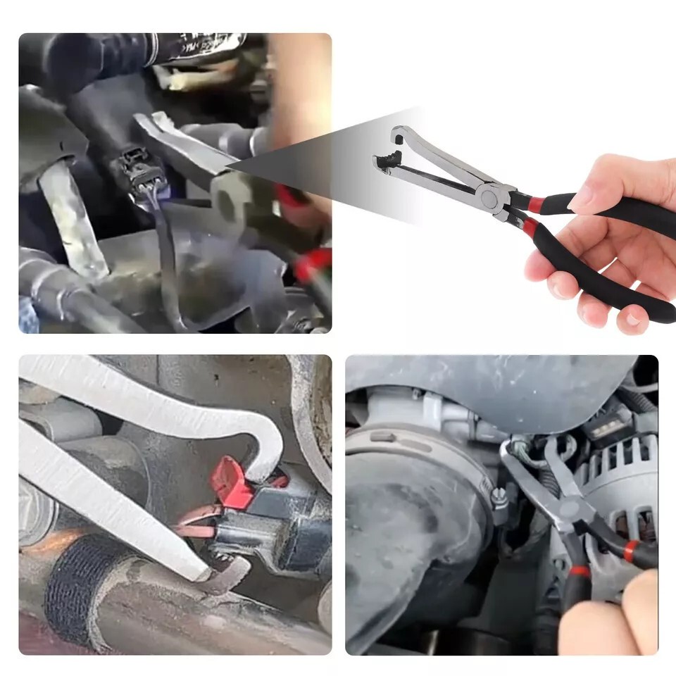 2PCS For Lisle 37960+37980 Electrical Disconnect Pliers Rubber non-slip sleeve