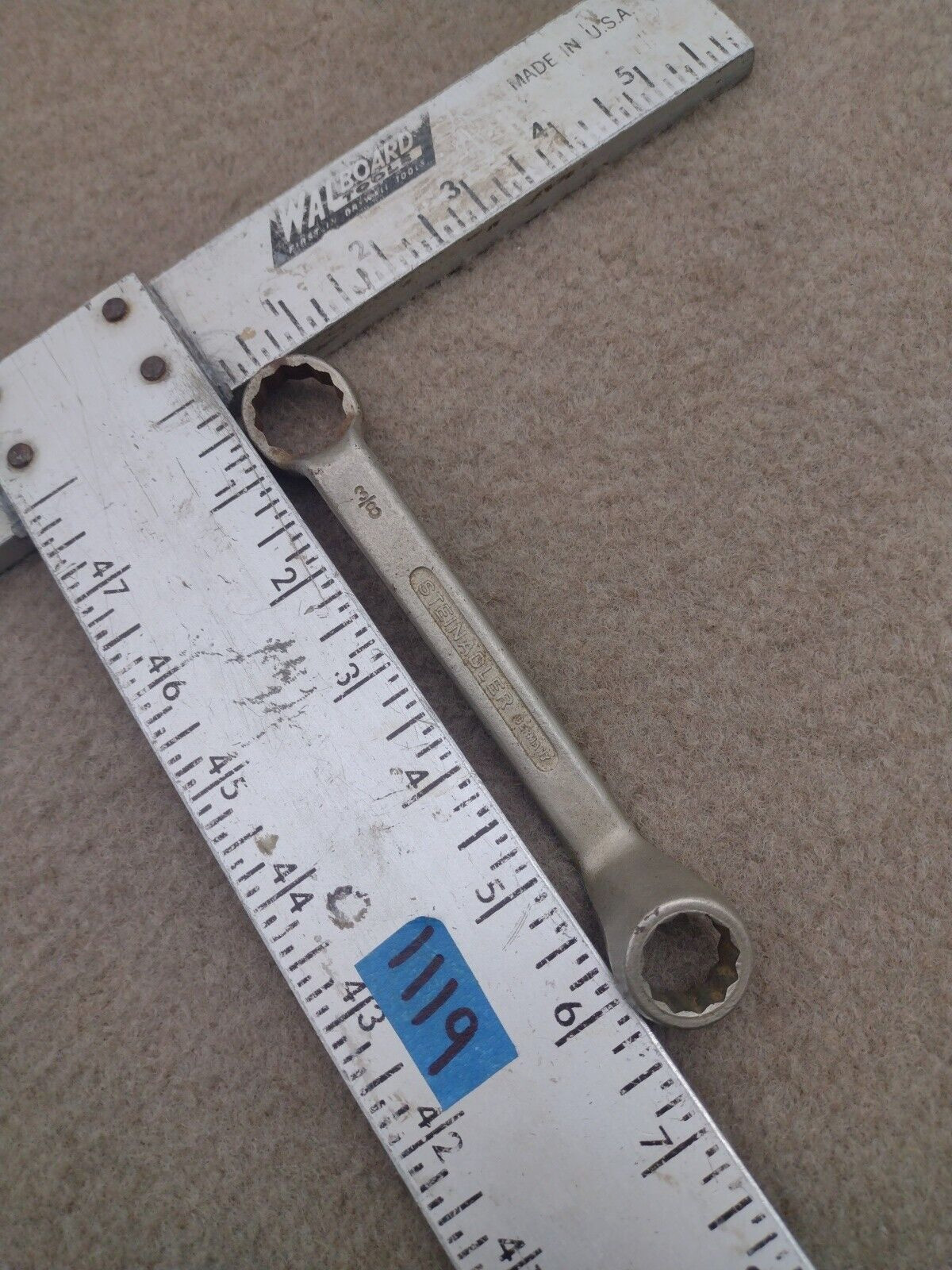 Steinadler Germany 5/16″ x 3/8″ Stubby Double End Box Wrench Offset 12pt Short .