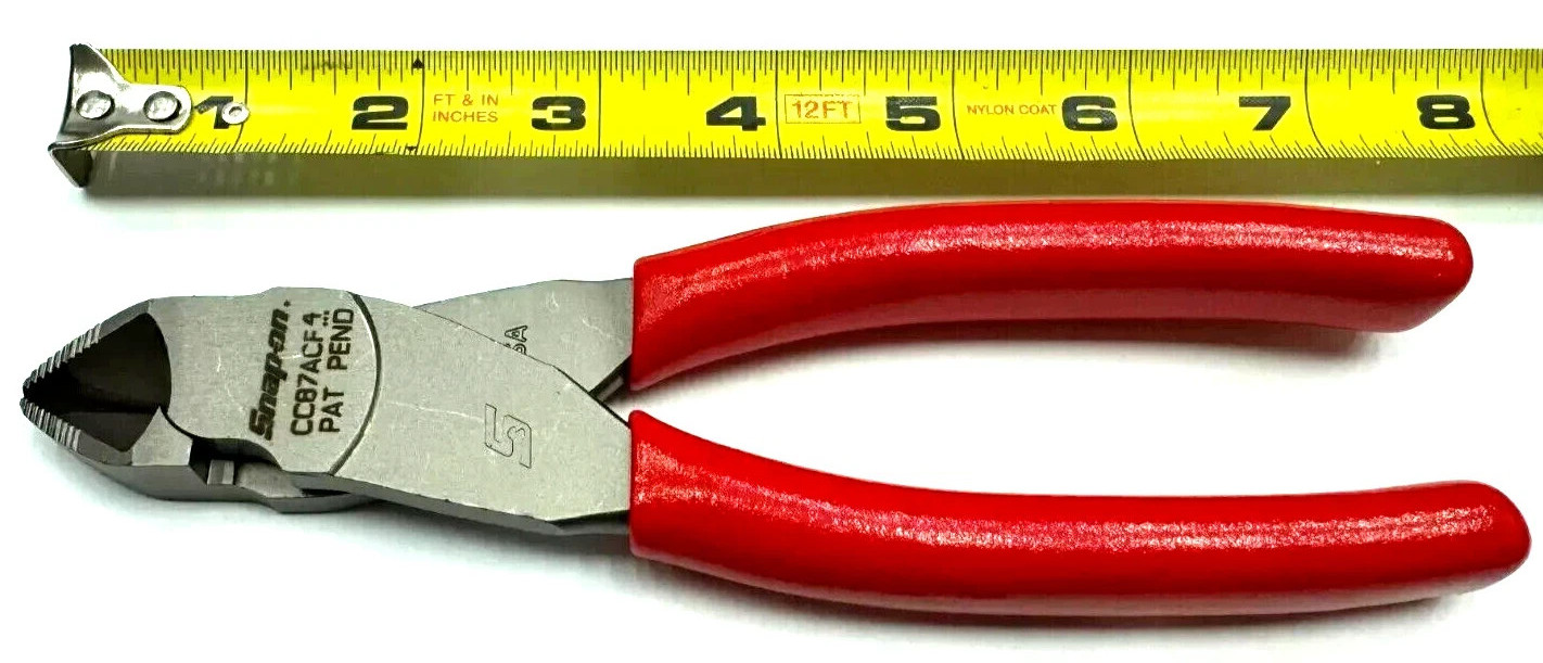 Snap-on RED 8″ Combination Cut Flush Cutter w/Hard Wire Feature CC87BCF NEW USA