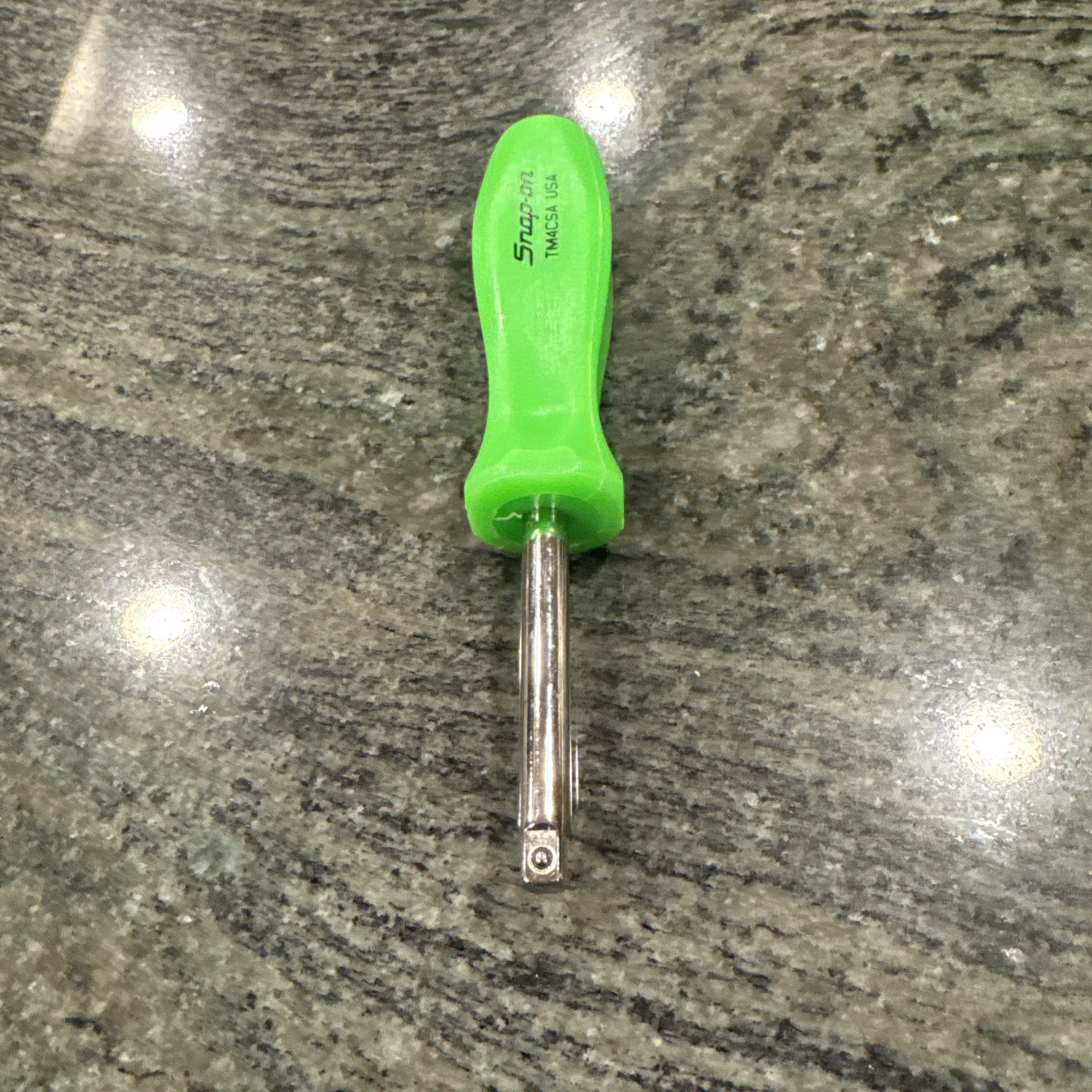 Snap On tm4csa 1/4 drive 6” standard shank driver Green