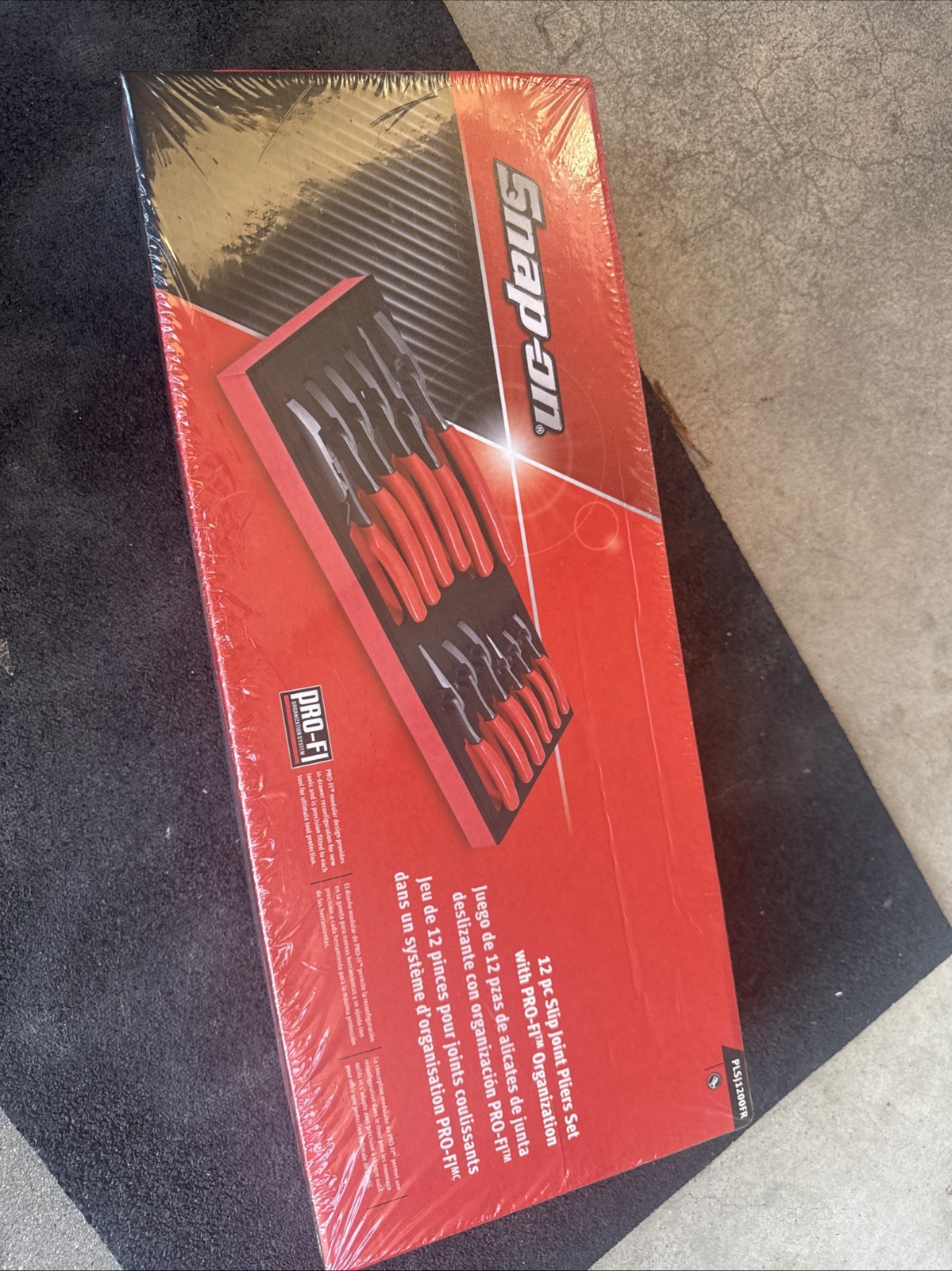 For Snap-on Tools USA NEW RED 12pc Master Slip Joint Pliers Foam Set PLSJ1200FR