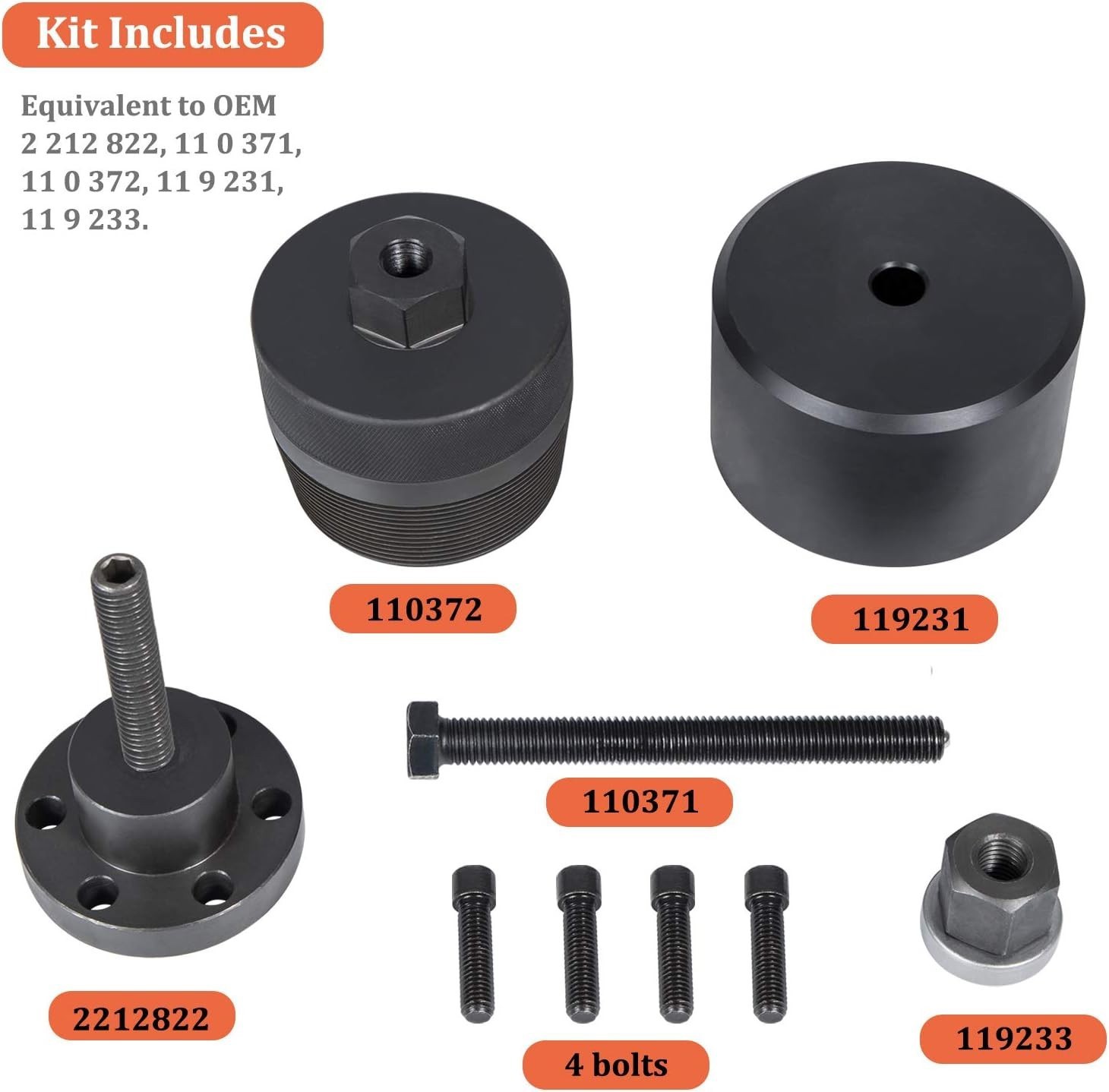 for BMW N20 N26 Front Crankshaft Oil Seal Remover & Installer Tool Kit 2241