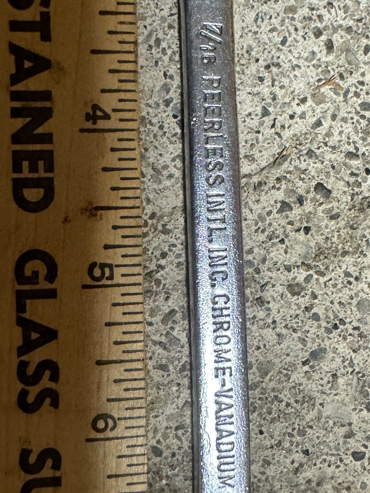 Peerless Wrench 7/16 1/2 Open End W. Germany Continental American 0e102