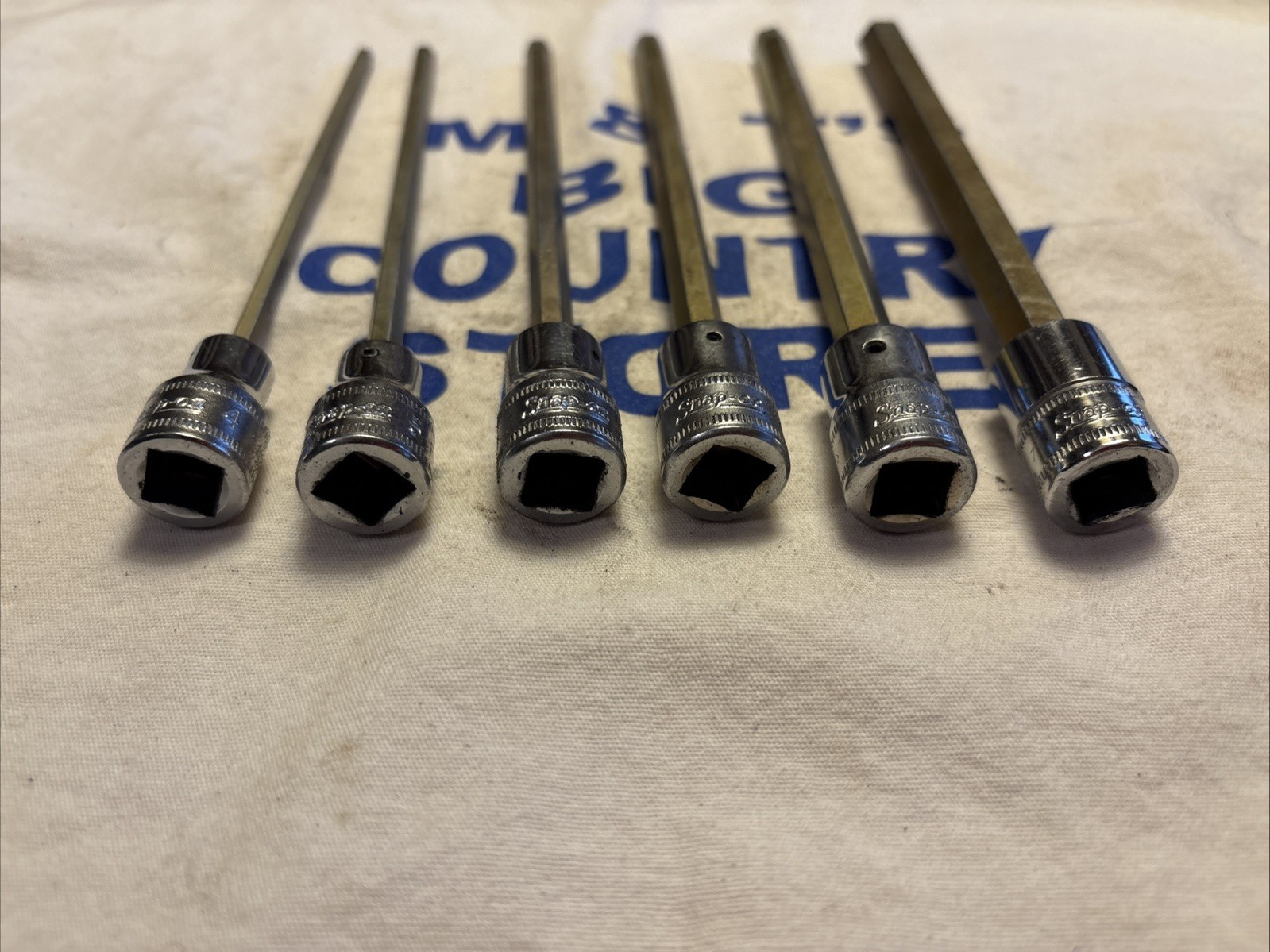 Snap-on USA 3/8″ Drive 6pc Metric Extra-Long Hex Bit Socket Driver Set 206EFAML