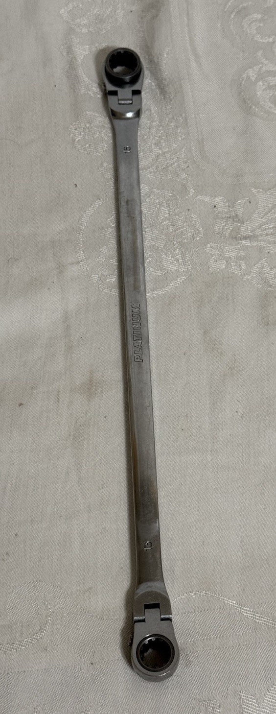 PLATINUM TECH RATCHETING WRENCH – 13mm x 15mm ratchet Boxed Pre Owned