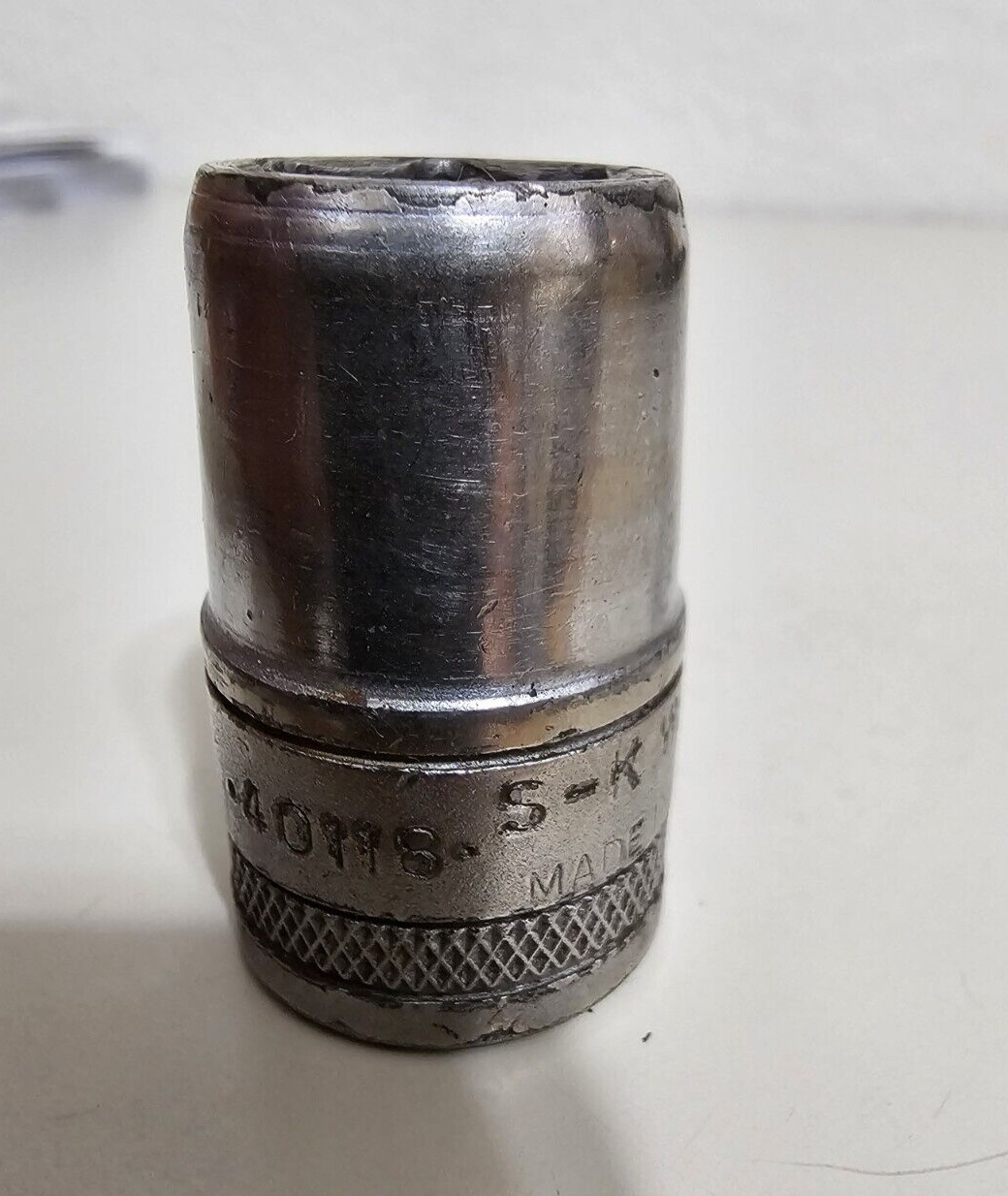 Vintage 9/16″ SK Wayne TOOLS 1/2″ Drive Socket Knurled 40118 S-K 12 Point USA