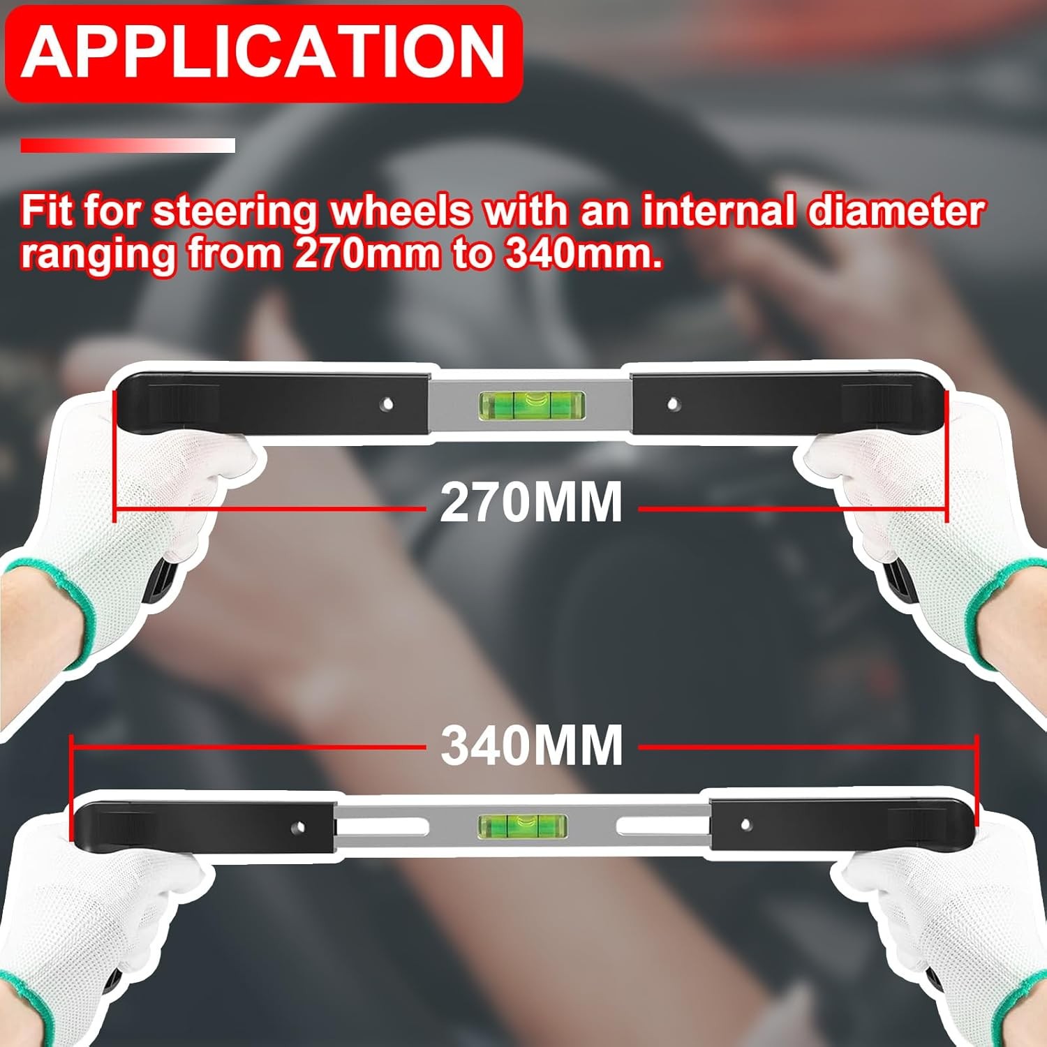 Steering Wheel Level Alignment Tool 270mm-340mm for Passenger Cars Vans