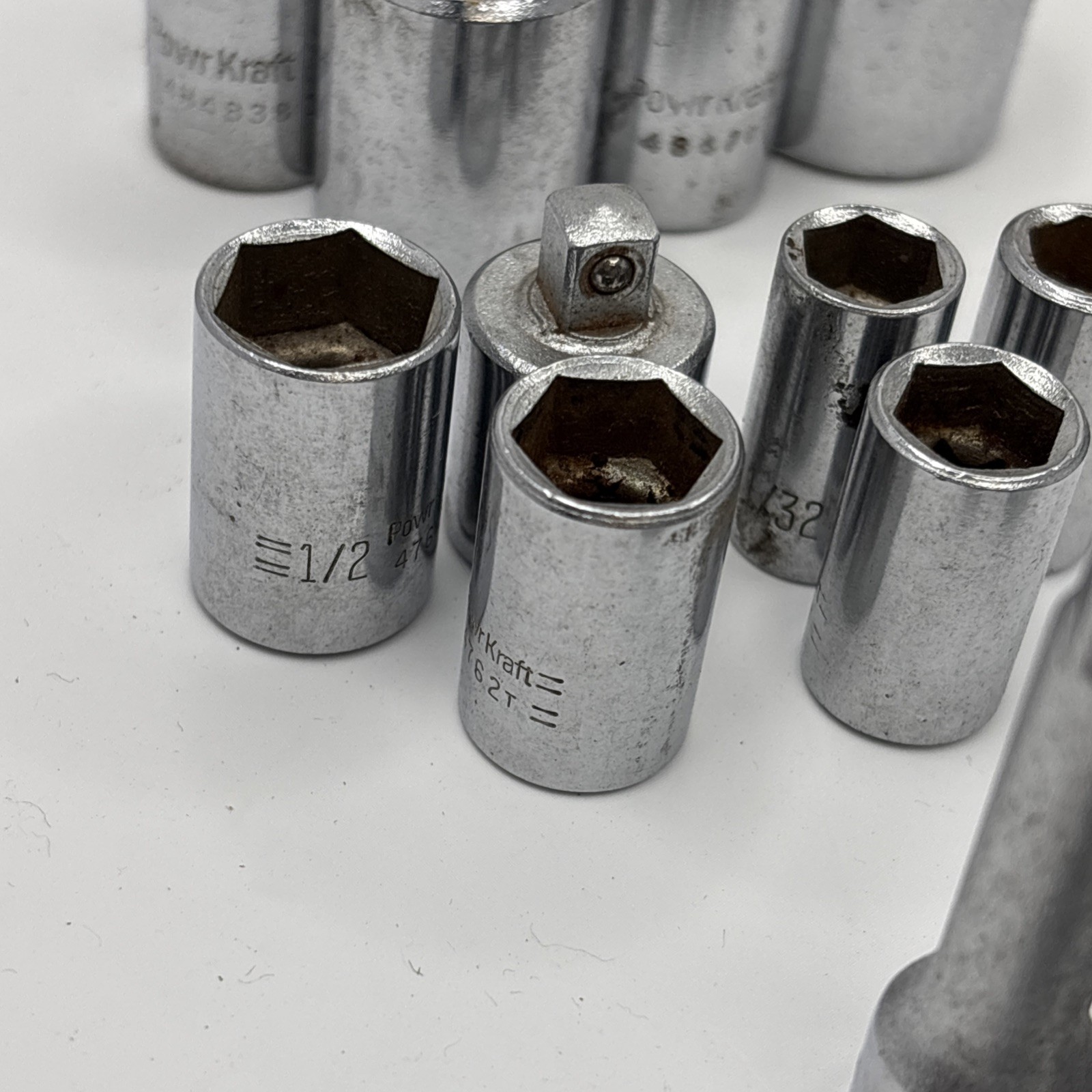 Lot of 100 + USA Assorted Sockets SAE & Metric Mixed Brands Various Drives READ