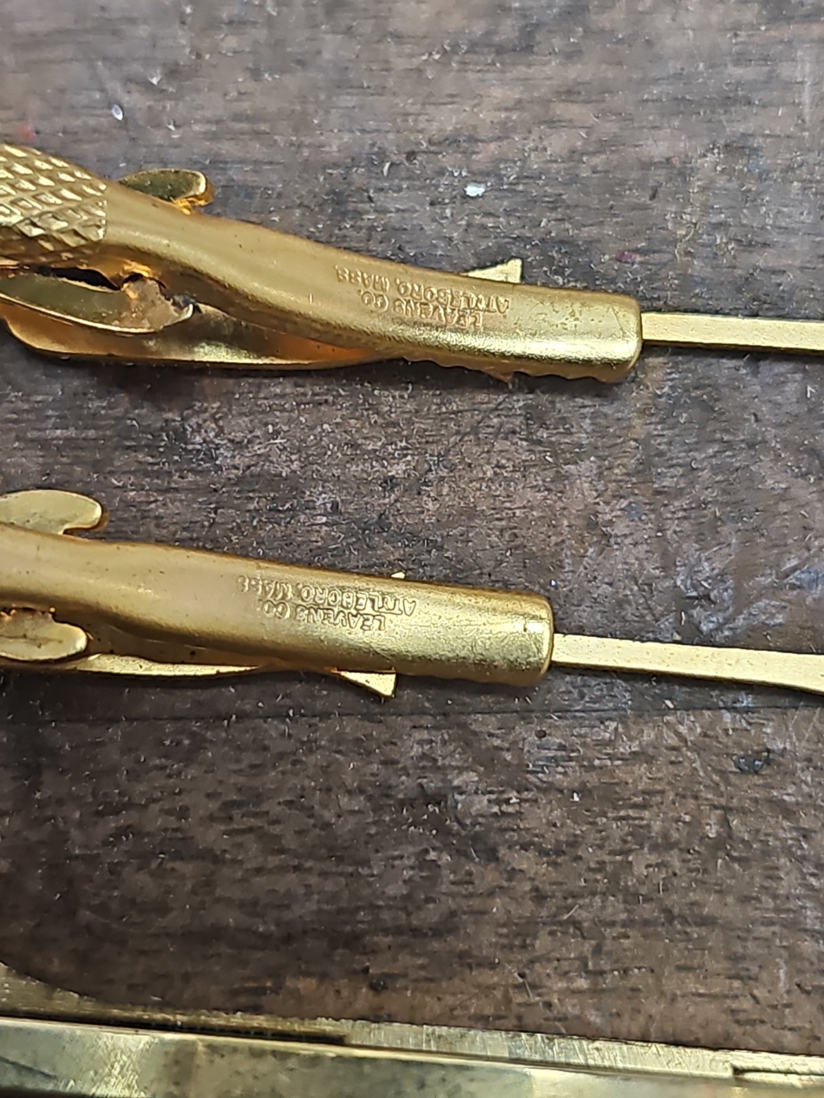 A107- 3 Vintage Snap-On Tools Tie Bar/Clip 1/4” Wrench & 2 screwdrivers