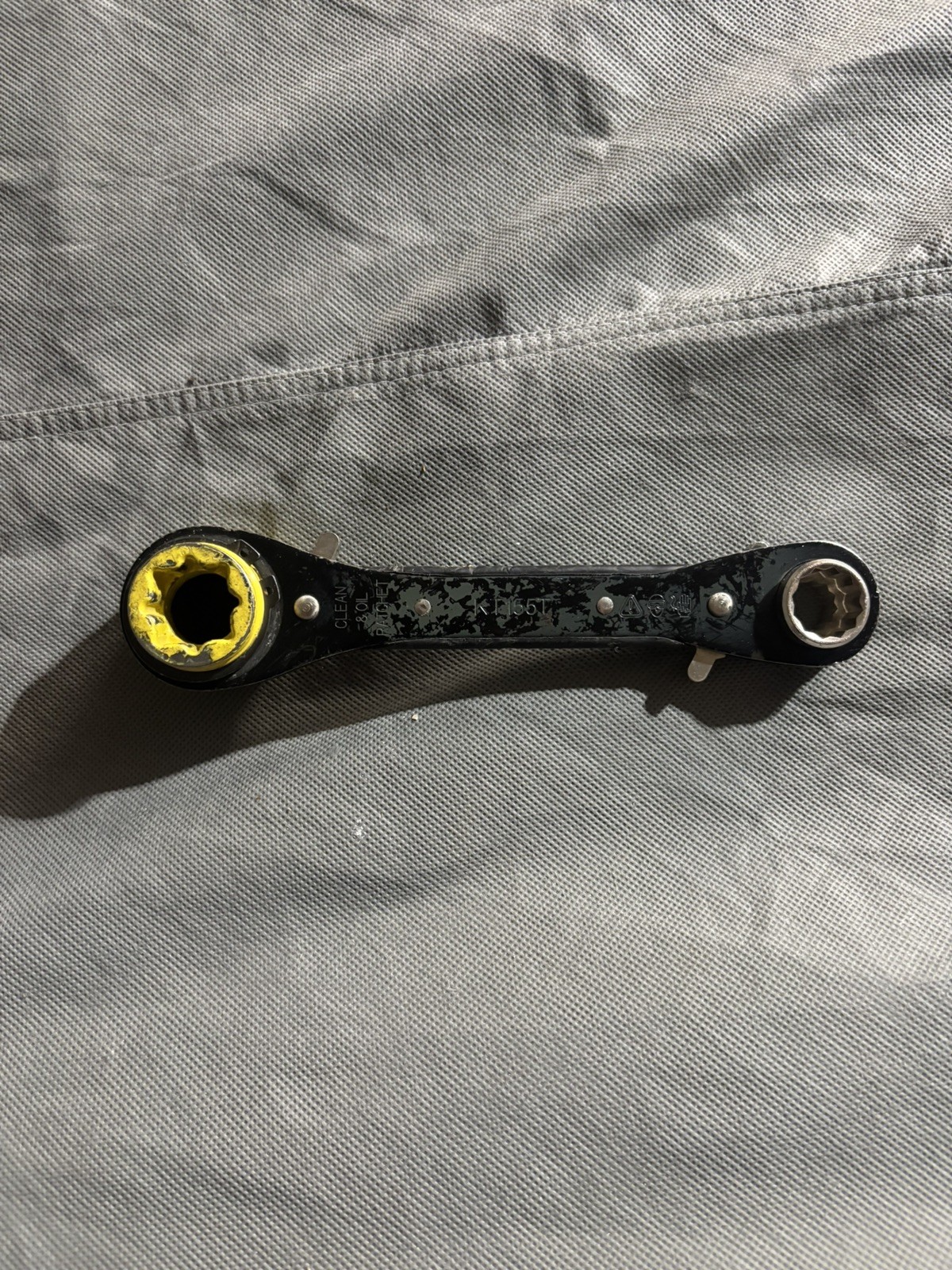 Klein Tools KT155HD Heavy-Duty 5-In-1 Lineman’s Ratcheting Wrench Ratchet