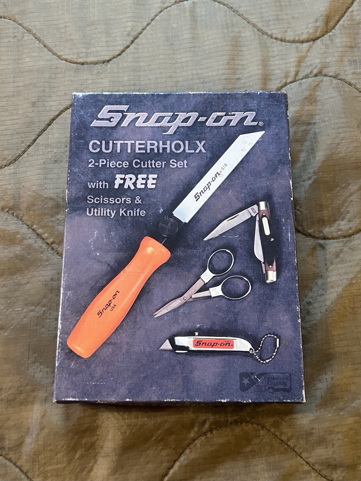 Vintage Snap-on HS50 Hand saw Set – old logo Orange – Schrade Old Timer 340 T