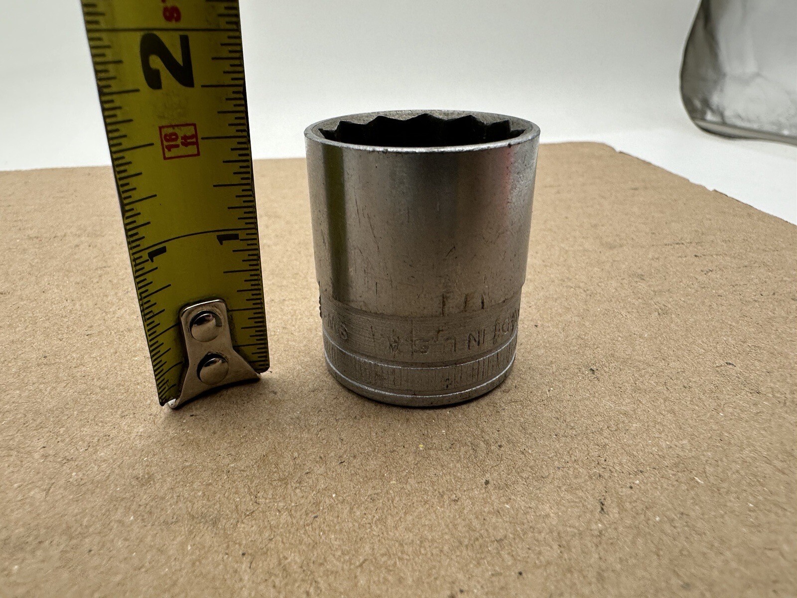 Snap-on SW-320 1/2 1in 1/2″ Drive 12-Point Socket USA Vintage
