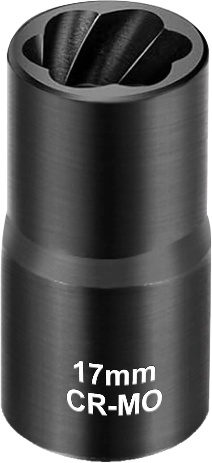 17mm Lug Nut Remover – Stripped Bolt & Rounded Nut Extractor for Hand Tools