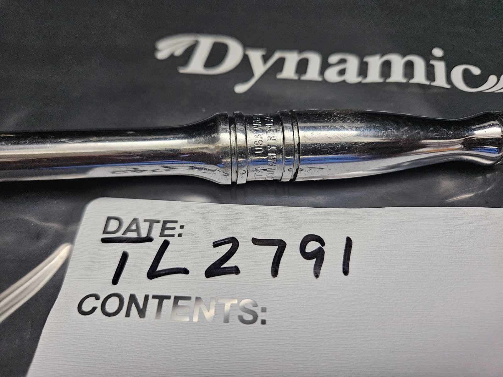 SNAP ON #F731 3/8″ DRIVE FLEX-HEAD CHROME RATCHET 11 1/4″ LONG USA (TL2791)